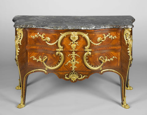 Commode, Charles Cressent (attributed to), c. 1745 - c. 1750 Canvas Print