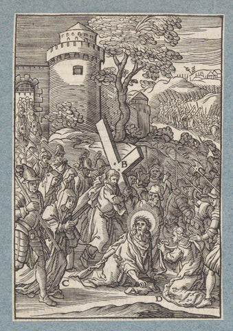 Christ falls during the bearing of the cross, Christopher of Shechem (II), 1629 Canvas Print