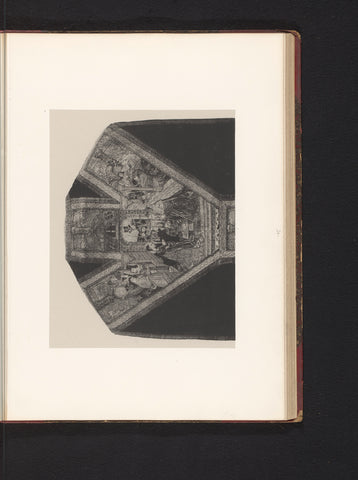 Chasuble from a church in Lier, set up at an exhibition about religious objects from the Middle Ages and Renaissance in 1864 in Mechelen, Joseph Maes, 1864 - in or before 1866 Canvas Print