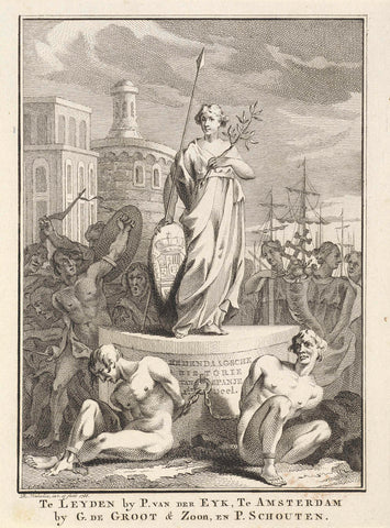 Title page for: 'Contemporary History of the Spaniards, part 2', 1765, Reinier Vinkeles (I), 1765 Canvas Print