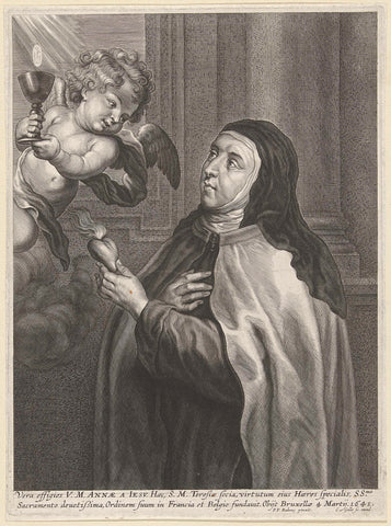 Saint Anne of Saint Bartholomew, Cornelis Galle (II), c. 1641 - c. 1678 Canvas Print