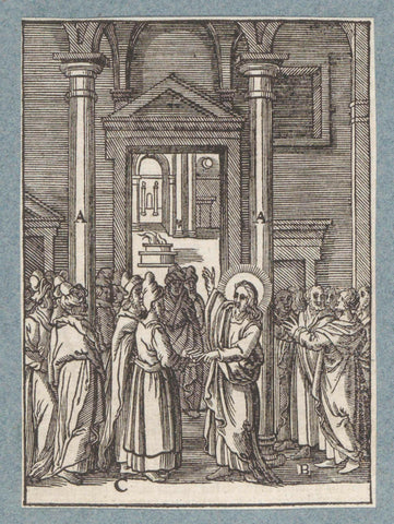 Debate with Pharisees and Herodians, Christopher of Shechem (II), 1629 Canvas Print