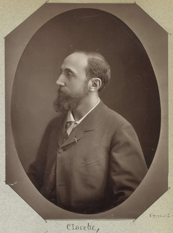 Portrait of Jules Claretie, writer, actor and historian, Félix Nadar (attributed to), c. 1890 - c. 1900 Canvas Print