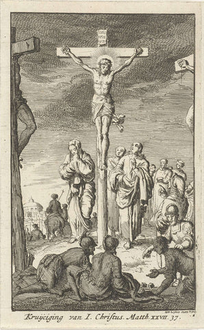 Crucifixion of Christ, Jan Luyken, 1681 Canvas Print