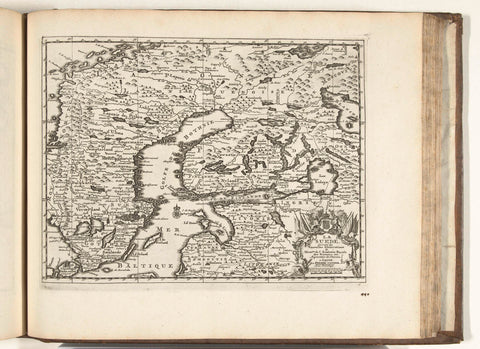 Map of Sweden, 1726, anonymous, 1726 Canvas Print