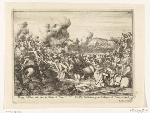 Battle of the Boyne, 1690, Pieter Pickaert (possibly), 1691 Canvas Print