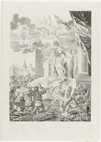 Clemency of Emperor Joseph II to the Protestants, 1783, Mathias de Sallieth, 1782 Canvas Print