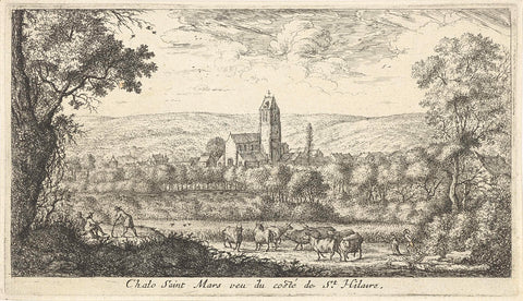 View of Chalo-Saint-Mars, Albert Flamen, 1648 - 1672 Canvas Print