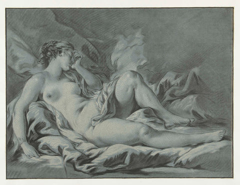 Slapende Venus, Louis Marin Bonnet, 1771–1772 Canvas Print