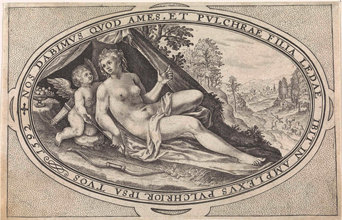 Venus, Crispijn van de Passe (I), 1592 Canvas Print