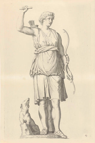 Statue of Diana, Michel Natalis, 1640 Canvas Print