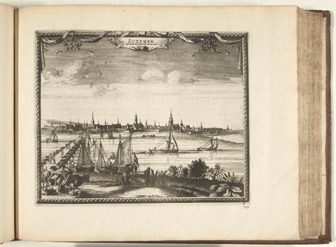 View of Zutphen, 1726, anonymous, 1726 Canvas Print