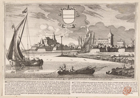 View of Muiden, Gaspar Bouttats, 1679 Canvas Print