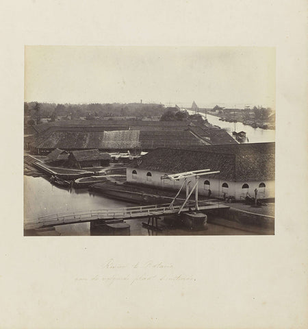 River at Batavia / with the next slab closing, Woodbury & Page, 1863 - 1866 Canvas Print