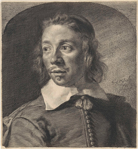 Portrait of Johannes de Paep, Cornelis Visscher (II), 1638- 1650 Canvas Print