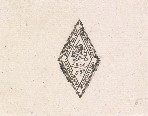 Stamp, 1806, anonymous, 1806 Canvas Print