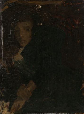 MCJ (Marie) Jordan (1866-1948), The Artist's Wife, George Hendrik Breitner, c. 1888 - c. 1923 Canvas Print