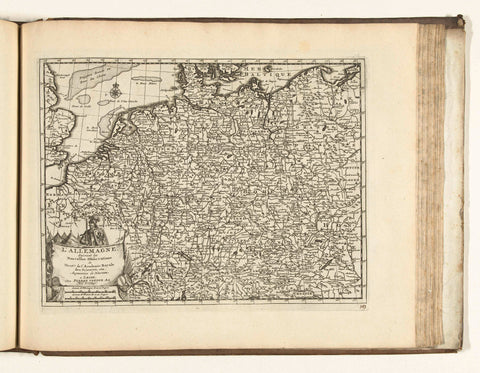 Map of Germany, 1726, anonymous, 1726 Canvas Print