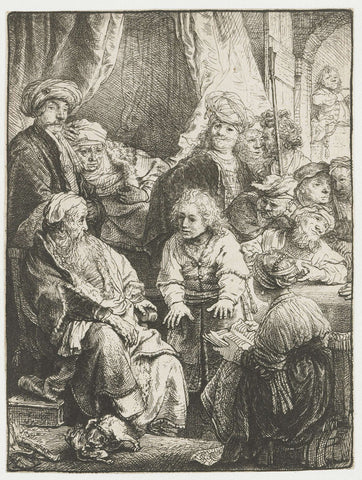 Joseph telling his dreams, Rembrandt van Rijn, 1638 Canvas Print