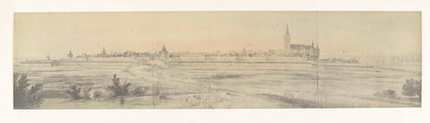 View of Elburg, 1672, frères Moreau, 1900 - 1903 Canvas Print