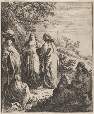 Majombe speaks to Pretioze courage, Pieter Nolpe, 1643 Canvas Print