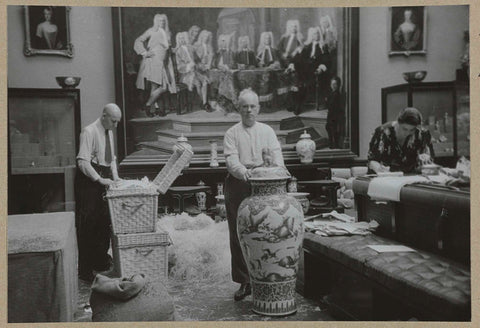 Evacuation in the Troostzaal in 1939, 1939 Canvas Print