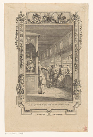 Galerij van het Paleis van Justitie te Parijs, Noël Le Mire, 1744 - 1774 Canvas Print