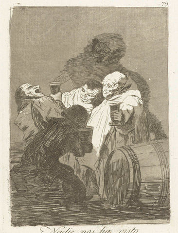 Niemand heeft ons gezien, Francisco de Goya, 1797 - 1799 Canvas Print