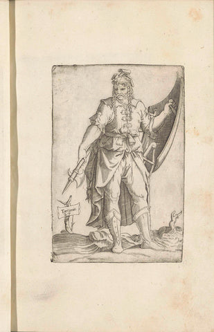 Tartar warrior, Ferando Bertelli, 1569 Canvas Print