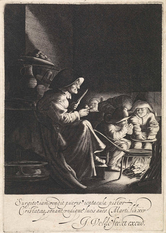 Pancake maker, Jan van de Velde (II), 1603 - 1641 Canvas Print
