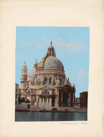 Exterior of the Santa Maria della Salute in Venice, anonymous, 1850 - 1876 Canvas Print