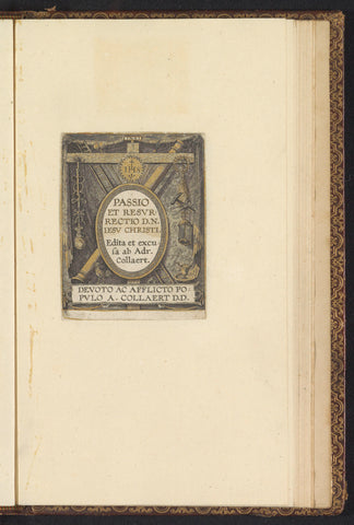 Title print for the series: Passio et resurrectio DN Iesu Christi. Edita et excuse ab Ad. Collaert, Adriaen Collaert, c. 1580 - c. 1590 Canvas Print