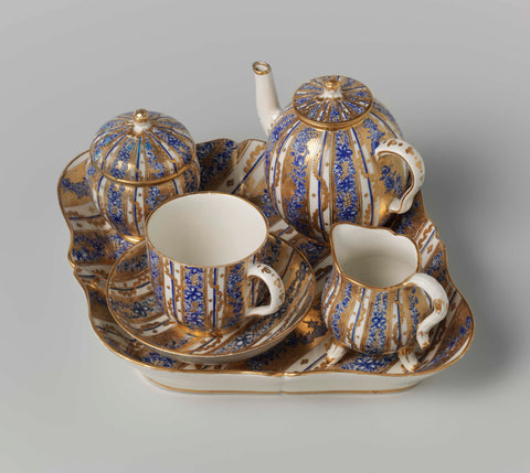 Tea service, Porzellanmanufaktur Frankenthal, c. 1765 - c. 1770 Canvas Print