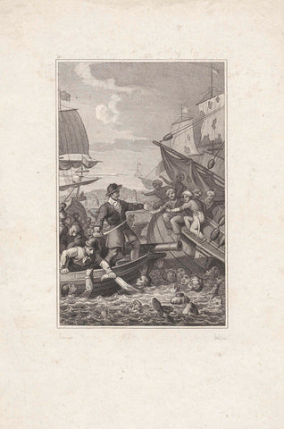 Meeting of Adriaan van der Kam with Algerians, 1755, Philippus Velijn, 1829 Canvas Print