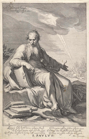 Penitent Saint Paul, Willem Isaacsz. of Swanenburg, 1609 - 1611 Canvas Print