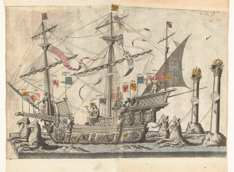 The ship Victoria, no. 5, Joannes van Doetechum (I), 1559 Canvas Print