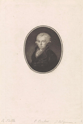 Portrait of Pieter Paulus, Jacobus Wijsman, 1778 - 1827 Canvas Print