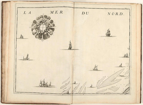 Map of the North Sea, c. 1706-1712, Jacobus Harrewijn, 1706 - 1712 Canvas Print