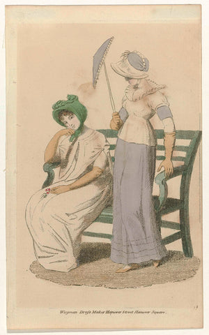 Ladies Monthly Museum, 1803 : Wirgman Dress Maker (...), anonymous, 1803 Canvas Print