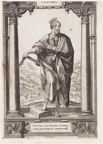 H. Matthew, Hieronymus Wierix, 1578 Canvas Print