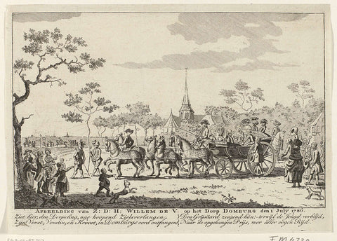 Willem V overtaken at Domburg, 1786, anonymous, 1786 Canvas Print