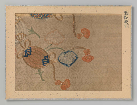 Fragment textile, anonymous, 1801 - 1804 Canvas Print