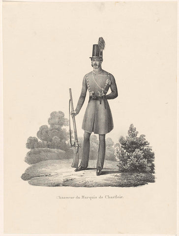 Chasseur du Marquis de Chasteler, 1830, unknown, 1830 - 1831 Canvas Print