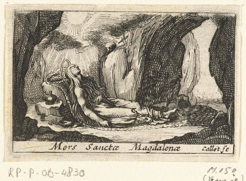 The Death of Mary Magdalene, Jacques Callot, 1632 - 1699 Canvas Print