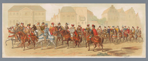 Utrecht masquerade of 1881 (fifth album), Anthony Grolman, 1881 Canvas Print