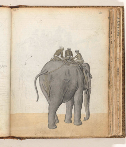 Binding of an Elephant, Jan Brandes, 1785 Canvas Print