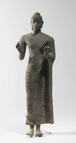 Standing Buddha, anonymous, anonymous (rejected attribution), c. 700 - c. 800 Canvas Print