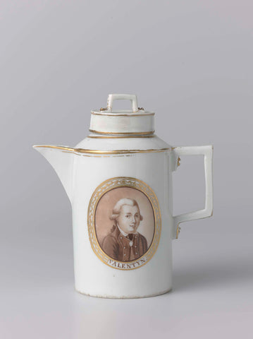 Milk jug with an image of the capture of Kattenburg and Abraham Valentijn, anonymous (attributed to), after 1794 Canvas Print