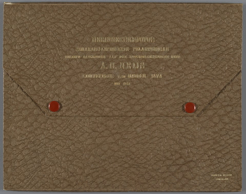 Folder with commemorative photos of the visit of A.H. Neijs, governor of Central Java, to Semarang-leprozerie Pelantoengan in May 1931, O. Hisgen & Co., 1931 Canvas Print