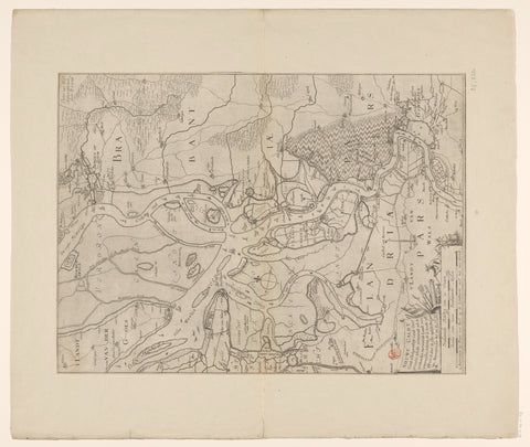 Map of the Ooster- en Westerschelde, 1631, Pieter Verbiest, 1631 Canvas Print